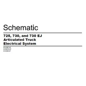 CAT 725 730 and 730 EJ Articulated Truck Electrical System Manual  - PDF DOWNLOAD