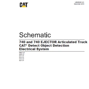 CAT 740 and 740 EJECTOR Articulated Truck CAT Detect Object Detection Electrical System MANUAL - PDF DOWNLOAD