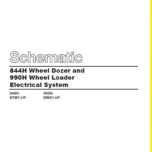 CAT 844H Wheel Dozer and 990H Wheel Loader Electrical System Schematic Manual VOL 1& 2 - PDF DOWNLOAD