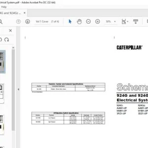 CAT 924G and 924Gz Wheel Loader Electrical System Schematic Manual - PDF DOWNLOAD