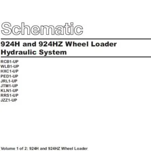 CAT 924H & 924HZ Wheel Loader Hydraulic System Schematic Manual - PDF DOWNLOAD