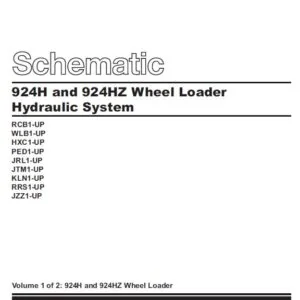 CAT 924H&  924HZ Wheel Loader Hydraulic System Schematic Manual - PDF DOWNLOAD