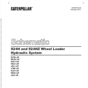 CAT 924H and 924HZ Wheel Loader Hydraulic System Schematic Manual  - PDF DOWNLOAD