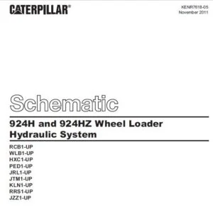 CAT 924H & 924HZ Wheel Loader Hydraulic System Schematic Manual - PDF DOWNLOAD