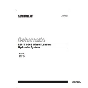 CAT 926 & 926E Wheel Loaders Hydraulic System Schematic Manual - PDF DOWNLOAD