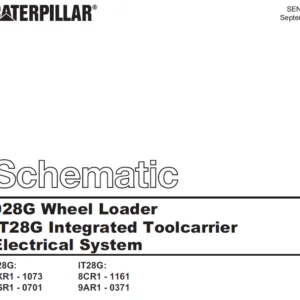 CAT 928G Wheel Loader IT28G Integrated Toolcarrier Electrical System  Schematic Manual   - PDF DOWNLOAD