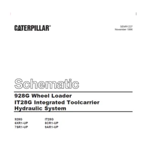 CAT 928G Wheel Loader IT28G Integrated Toolcarrier Hydraulic System Schematic Manual   - PDF DOWNLOAD