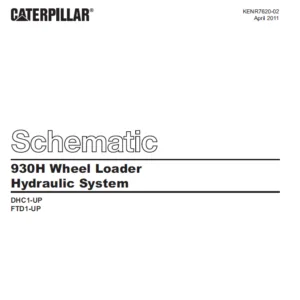 CAT 930H Wheel Loader Hydraulic System Schematic Manual - PDF DOWNLOAD