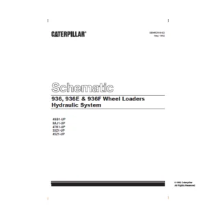CAT 936  936E & 936F Wheel Loaders Hydraulic System Schematic Manual - PDF DOWNLOAD