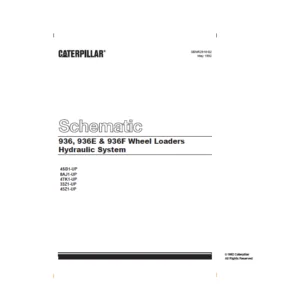 CAT 936  936E & 936F Wheel Loaders Hydraulic System Schematic Manual  - PDF DOWNLOAD