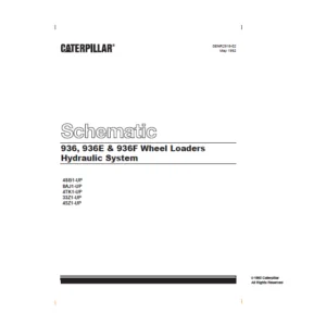 CAT 936, 936E & 936F Wheel Loaders Hydraulic System Schematic Manual  - PDF DOWNLOAD