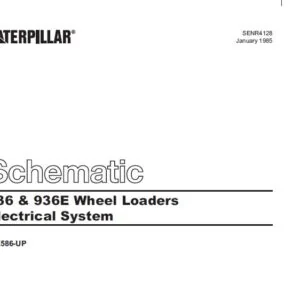 CAT 936 & 936E Wheel Loaders Electrical System & Hydraulic System Schematic Manual - PDF DOWNLOAD