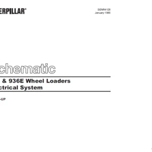 CAT 936 & 936E Wheel Loaders Electrical System Schematic Manual  - PDF DOWNLOAD
