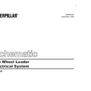 CAT 936 Wheel Loader Electrical System Schematic Manual - PDF DOWNLOAD