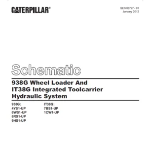 CAT  938G Wheel Loader IT38G Integrated Toolcarrier Hydraulic System Schematic Manual - PDF DOWNLOAD