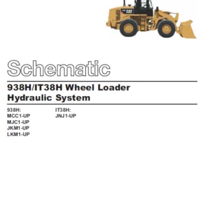CAT 938H IT38H Wheel Loader Hydraulic System Schematic Manual - PDF DOWNLOAD