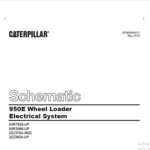 CAT 950E Wheel Loader Electrical System  Schematic Manual  - PDF DOWNLOAD