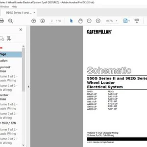 CAT 950G Series II and 962G Series II Wheel Loader Electrical System Schematic Manual - PDF DOWNLOAD