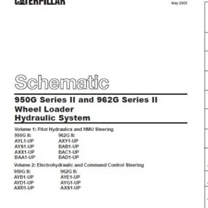 CAT 950G Series II and 962G Series II Wheel Loader Hydraulic System Schematic Manual - PDF DOWNLOAD