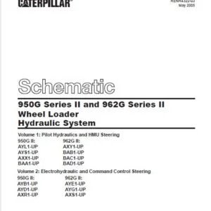 CAT 950G Series II and 962G Series II Wheel Loader Hydraulic System Schematic Manual - PDF DOWNLOAD