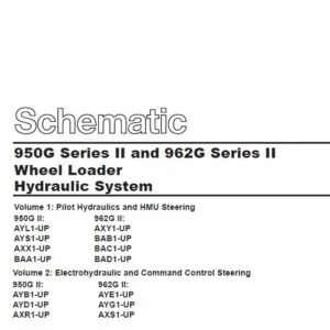 CAT 950G Series II and 962G Series II Wheel Loader Hydraulic System Schematic Manual - PDF DOWNLOAD
