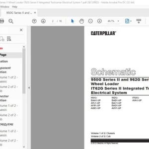 CAT 950G Series II and 962G Series II Wheel Loader IT62G Series II Integrated Toolcarrier Electrical System Schematic Manual - PDF DOWNLOAD