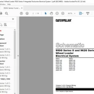 CAT 950G Series II and 962G Series II Wheel Loader IT62G Series II Integrated Toolcarrier Electrical System Schematic Manual - PDF DOWNLOAD