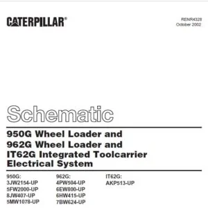 CAT 950G Wheel Loader and 962G Wheel Loader and IT62G Integrated Toolcarrier Electrical System  Schematic Manual - PDF DOWNLOAD