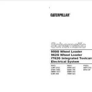 CAT 950G & 962G Wheel Loader IT62G Integrated Toolcarrier Electrical System Schematic Manual - PDF DOWNLOAD