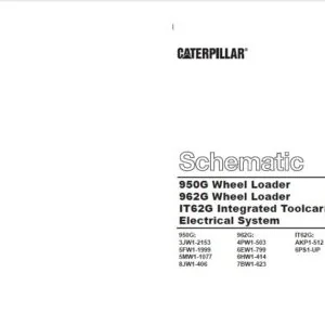 CAT 950G and 962G Wheel Loader, IT62G Integrated Toolcarrier Electrical System  Schematic Manual - PDF DOWNLOAD