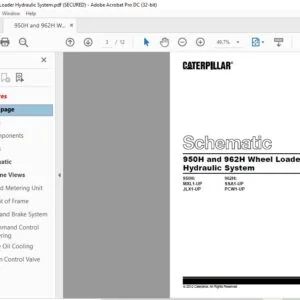 CAT 950H and 962H Wheel Loader Hydraulic System  Schematic Manual - PDF DOWNLOAD