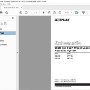 CAT 950K and 962K Wheel Loader Electrical System Schematic Manual - PDF DOWNLOAD