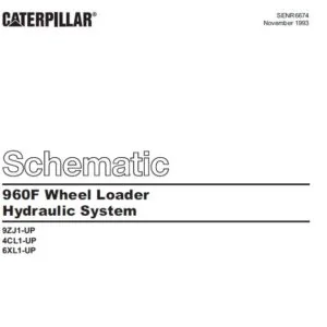 CAT 960F Wheel Loader Hydraulic System Schematic Manual  - PDF DOWNLOAD