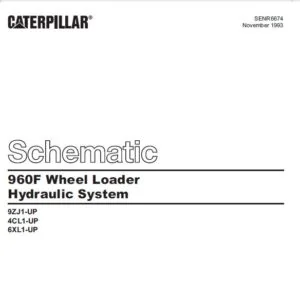 CAT 960F Wheel Loader Hydraulic System Schematic Manual - PDF DOWNLOAD