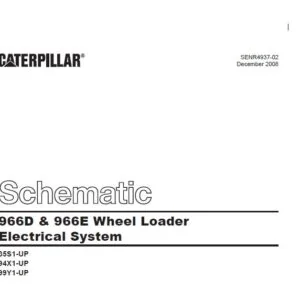 CAT 966D & 966E Wheel Loader Electrical System Schematic Manual - PDF DOWNLOAD