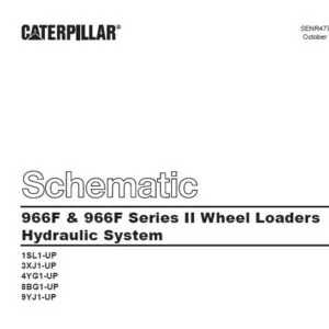 CAT 966F & 966F Series II Wheel Loaders Hydraulic System Schematic Manual - PDF DOWNLOAD