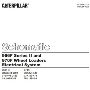 CAT 966F Series II and 970F Wheel Loaders Electrical System Schematic Manual  - PDF DOWNLOAD