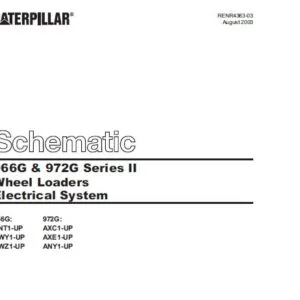 CAT 966G & 972G  Series II  Wheel Loader Electrical System & Hydraulic System Schematic Manual - PDF DOWNLOAD
