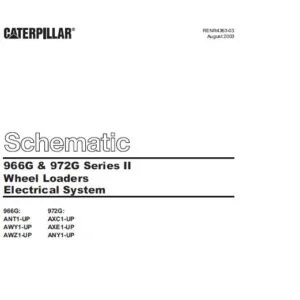 CAT 966G & 972G Series II Wheel Loader Electrical System & Hydraulic System Schematic Manual - PDF DOWNLOAD