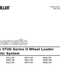 CAT 966G & 972G Series II Wheel Loader Hydraulic System Schematic Manual - PDF DOWNLOAD