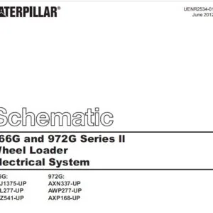 CAT 966G and 972G Series II Wheel Loaders Electrical System Schematic Manual - PDF DOWNLOAD