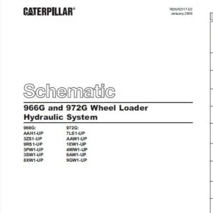 CAT 966G and 972G Wheel Loader Hydraulic System Schematic Manual - PDF DOWNLOAD