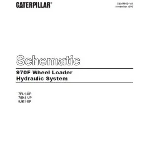 CAT 970F Wheel Loader Hydraulic System Schematic Manual - PDF DOWNLOAD