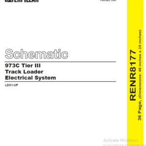CAT 973C Tier III Track Loader Electrical System Schematic Manual - PDF DOWNLOAD