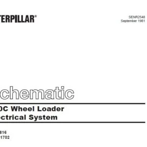 CAT 980C Wheel Loader Electrical System & Hydraulic System Schematic Manual - PDF DOWNLOAD
