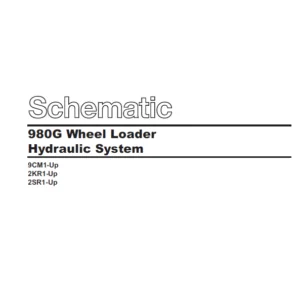 CAT 980G Wheel Loader Hydraulic System Schematic Manual - PDF DOWNLOAD