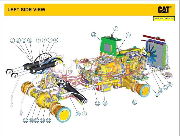 CAT 980K And 980K OEM Wheel Loader Hydraulic System Schematic Manual ...