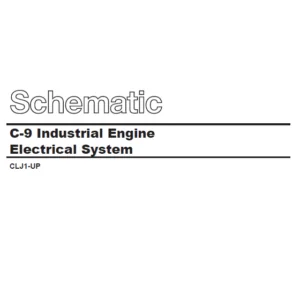CAT C-9 Industrial Engine Electrical System Schematic Manual - PDF DOWNLOAD