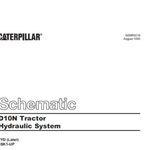 CAT D10N Tractor Hydraulic System Schematic Manual - PDF DOWNLOAD