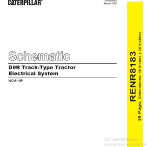 CAT D9R Track-Type Tractor Electrical System Schematic Manual - PDF DOWNLOAD